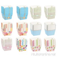 Cupcake Liners – 180-Piece Set of Mini Baking Cups  Paper Baking Liners  Disposable Cupcake Wrappers for Muffins  Desserts  Cakes  7 Assorted Floral Designs - 2.36 x 2.36 x 1.96 inches - B077JYP9NH